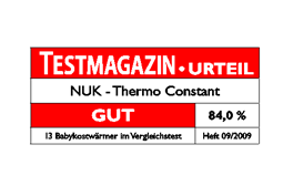 Deutschland 2009: Gut – NUK Babykostwärmer Thermo Constant