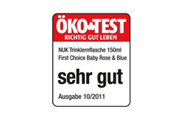 Deutschland 2011: Sehr gut – NUK First Choice Trinklernflasche Baby Rose & Blue
