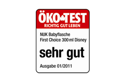Deutschland 2011: Sehr gut – NUK First Choice+ 300ml BabyflascheDisney