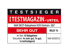 Deutschland 2012: Sehr gut – NUK Babyphone ECO Conrol+