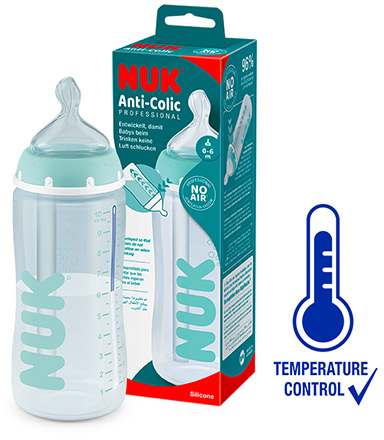 NUK Anti-Colic Professional Babyflasche mit Temperature Control
