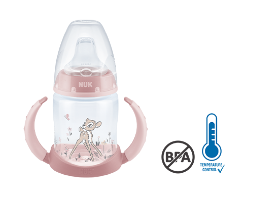 NUK Trinklernflasche Disney Bambi 150ml mit Temperature Control, BPA frei
