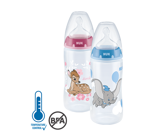 NUK Disney Classics First Choice Plus Babyflasche 300ml mit Temperature Control