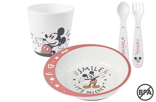 NUK Disney Mickey Mouse Esslernset, BPA frei