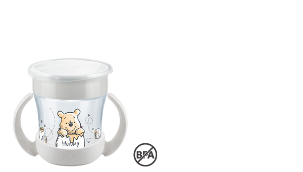 NUK Disney Winnie Puuh Mini Magic Cup 160ml mit Trinkrand und Deckel